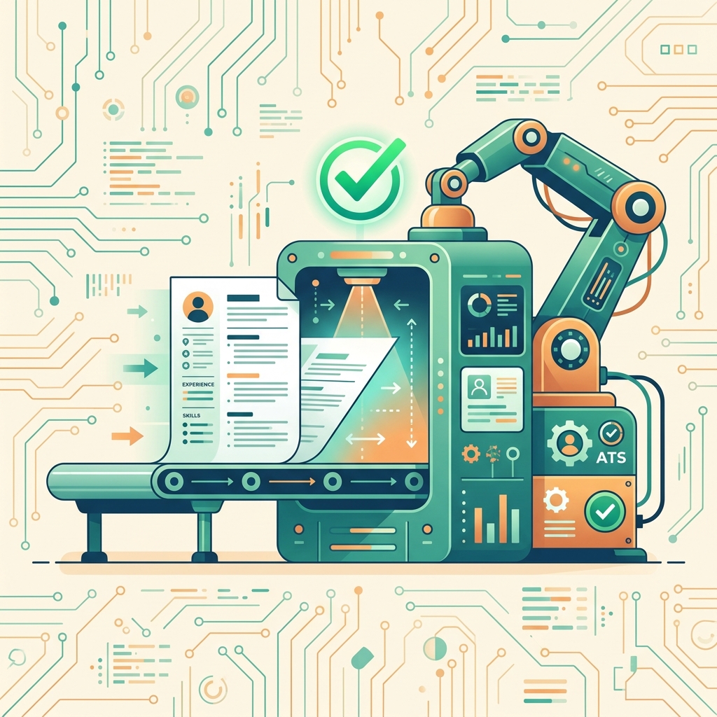 ATS friendly resume tips — beat applicant tracking systems illustration