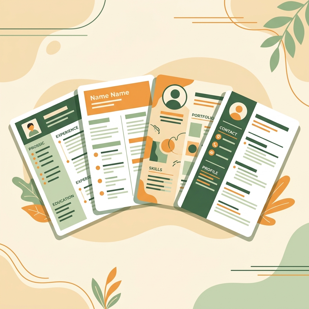 Best resume templates for every industry — template selection guide illustration